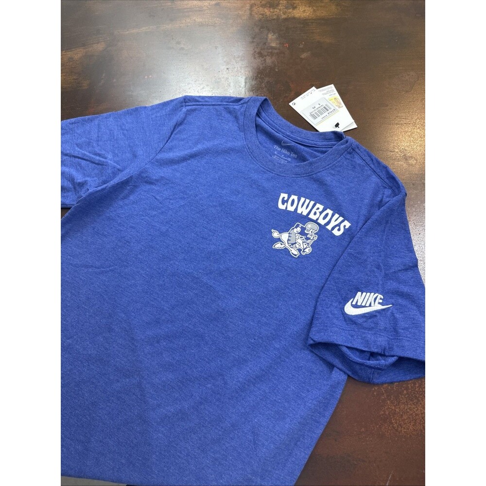 Dallas Cowboys NFL Football Nike Tee Crewneck Logo Blue Small Sportswear NWT